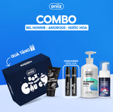 Oniiz Elegant Combo | Men's Hygiene Foam, Perfumed Shower Gel, High-Class Perfume, Organic Mask Gift