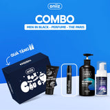 Oniiz Elegant Combo | Men's Hygiene Foam, Perfumed Shower Gel, High-Class Perfume, Organic Mask Gift