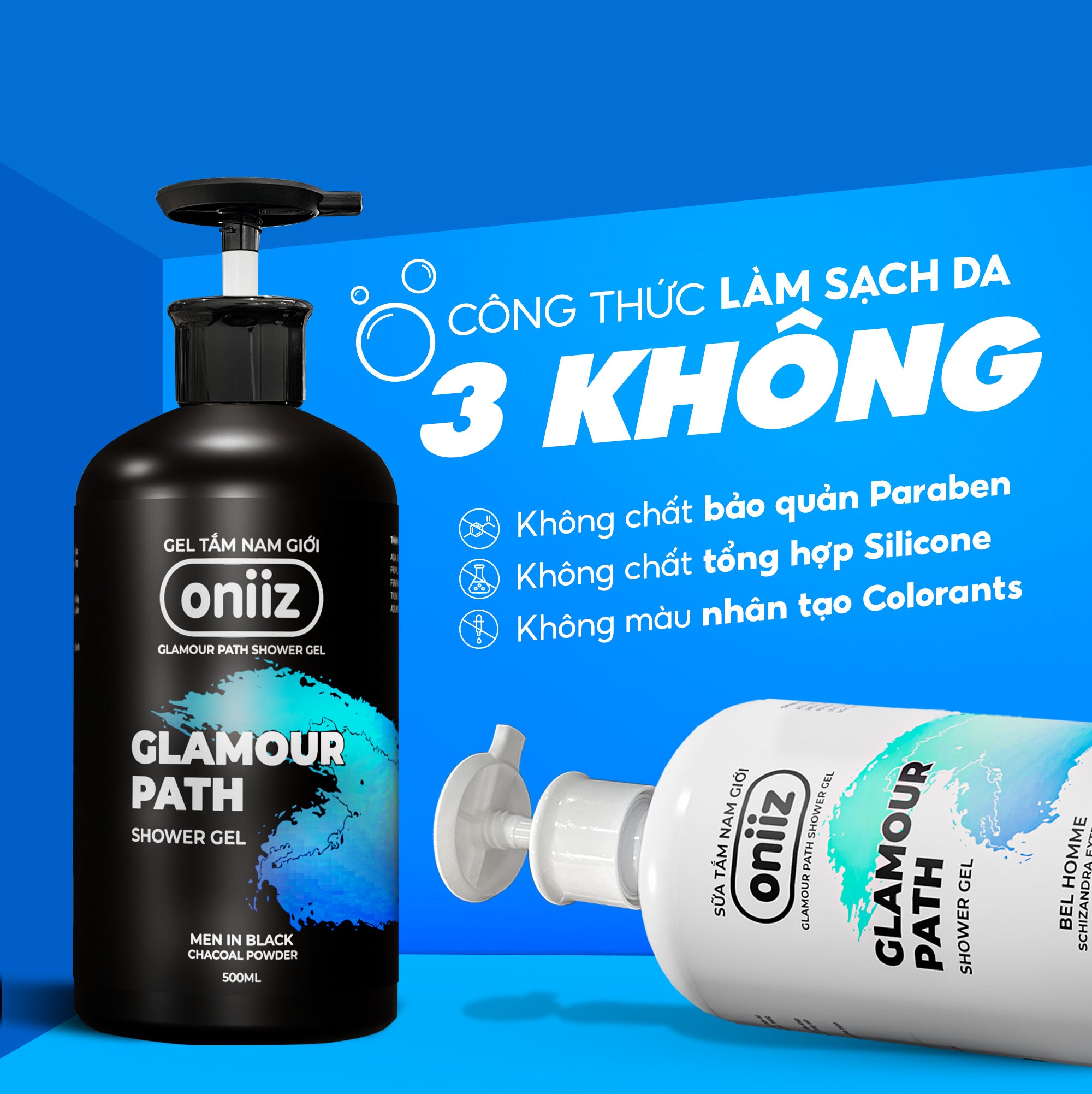 Oniiz Perfume Charger Box - Perfume Shower Gel, Men's Hygiene Foam, Facial Cleanser Gift