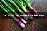 tác dụng của hành lá với đàn ông