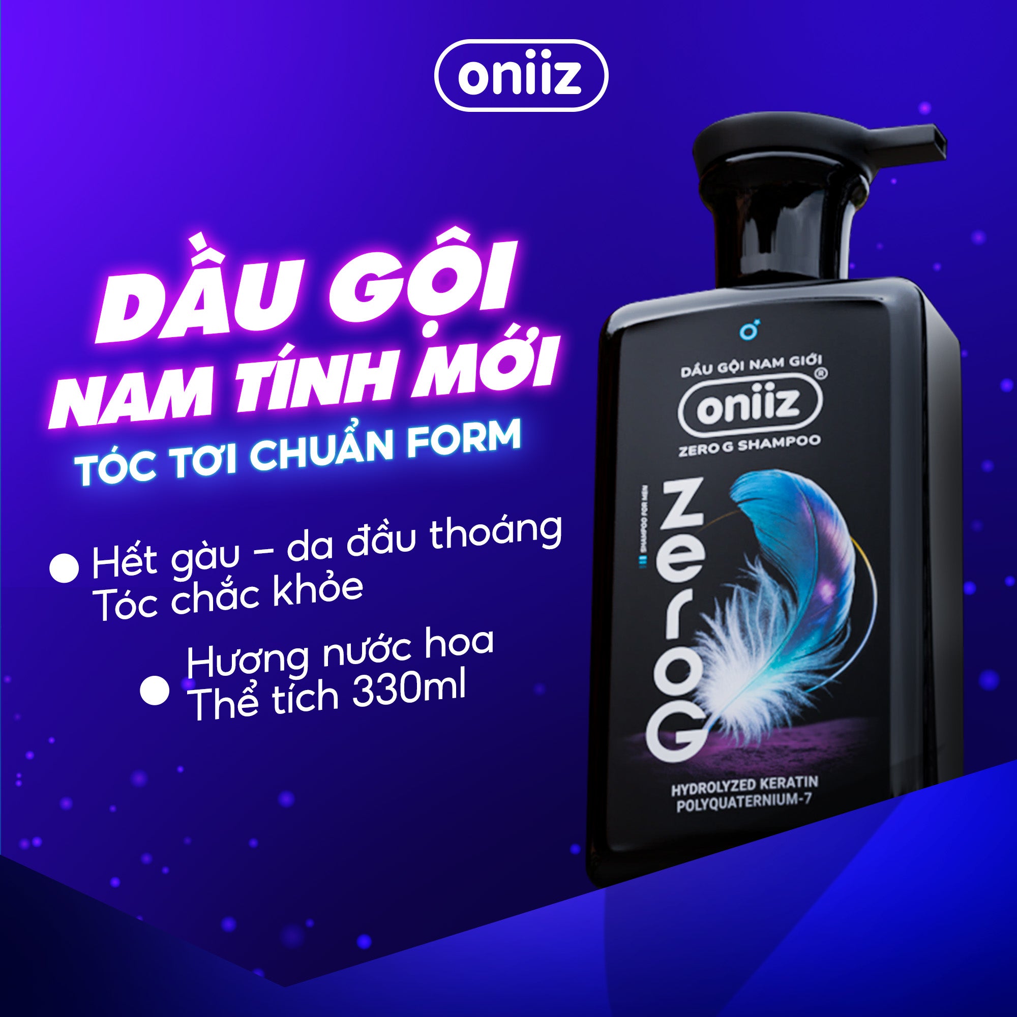 Combo Tinh Tế Plus - Bọt vệ sinh nam giới mới Oniiz Plus 145ml, Sữa tắm hương nước hoa, Dầu gội Zero G, Bọt rửa mặt Hyro