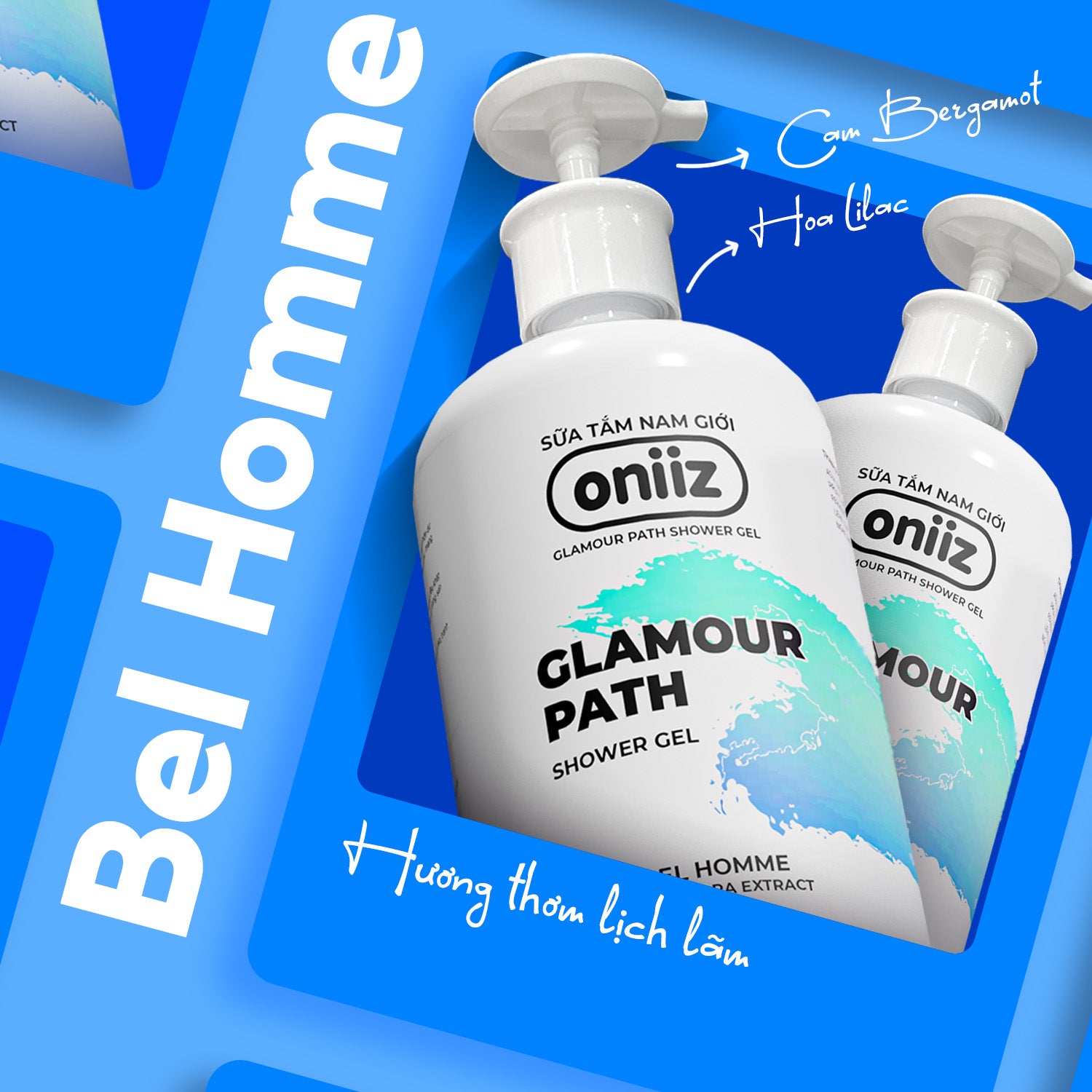 Oniiz Grooming Box - Masculine Combo | Shower Gel, High-Class Perfume, Free 100ml Men's Hygiene Foam