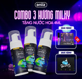 Bọt vệ sinh nam giới Oniiz Plus hương Milky, dung dịch Masculine foam sạch sâu, mát lạnh, dưỡng ẩm