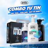Combo Tự Tin Oniiz - Bọt vệ sinh nam giới Oniiz, Sữa tắm hương nước hoa, Dầu gội sạch gàu, vào nếp, hương thơm nam tính mới ZeroG