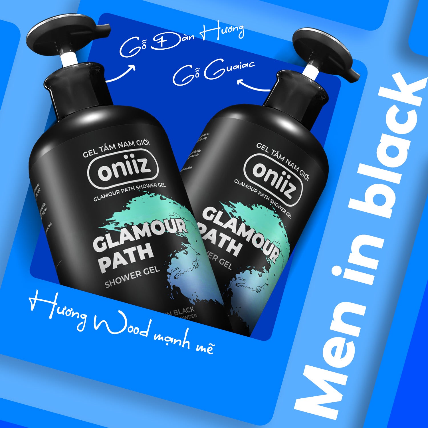 Oniiz Grooming Box - Masculine Combo | Shower Gel, High-Class Perfume, Free 100ml Men's Hygiene Foam