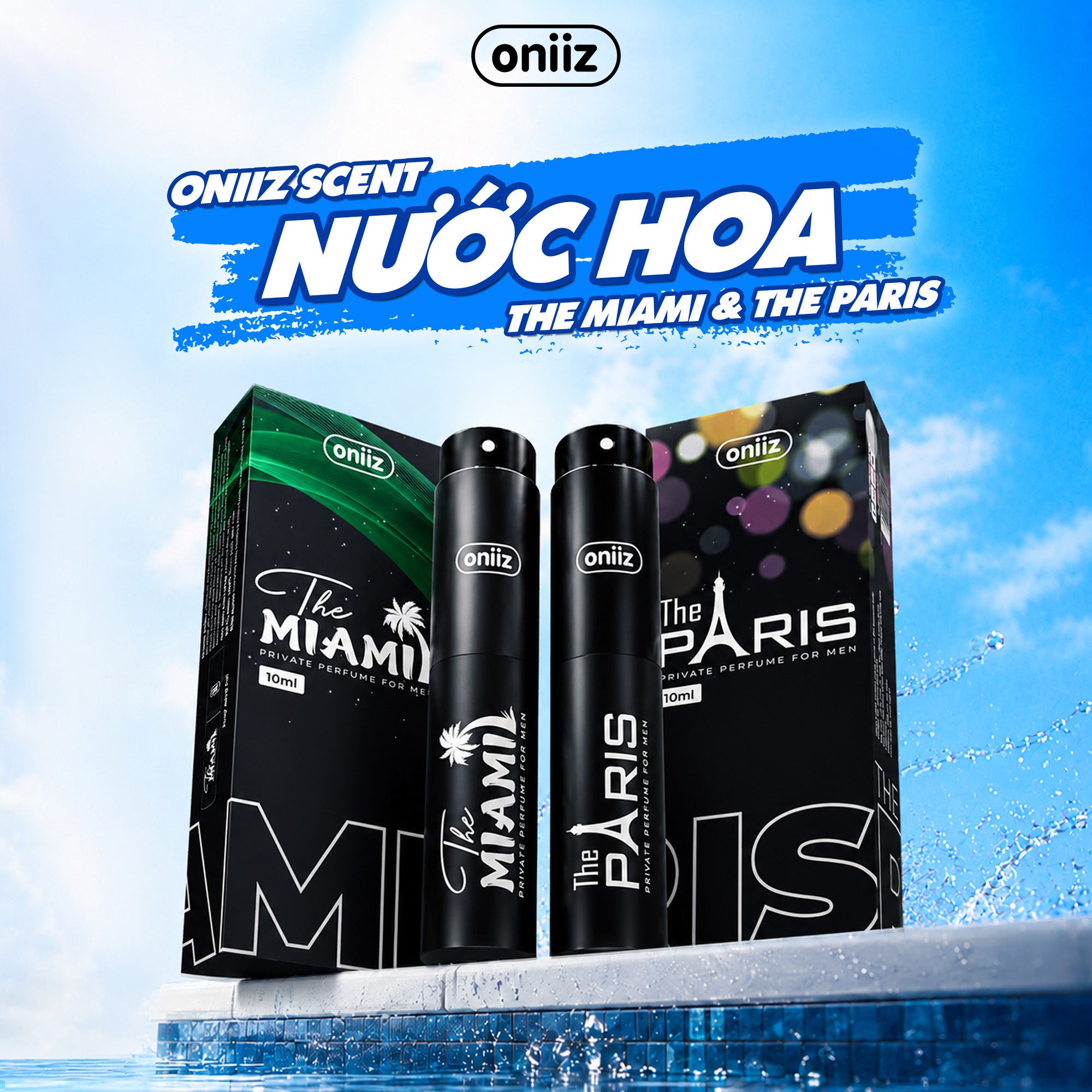 Oniiz Scent - Nước Hoa Nam Giới The Paris & The Miami 10ml