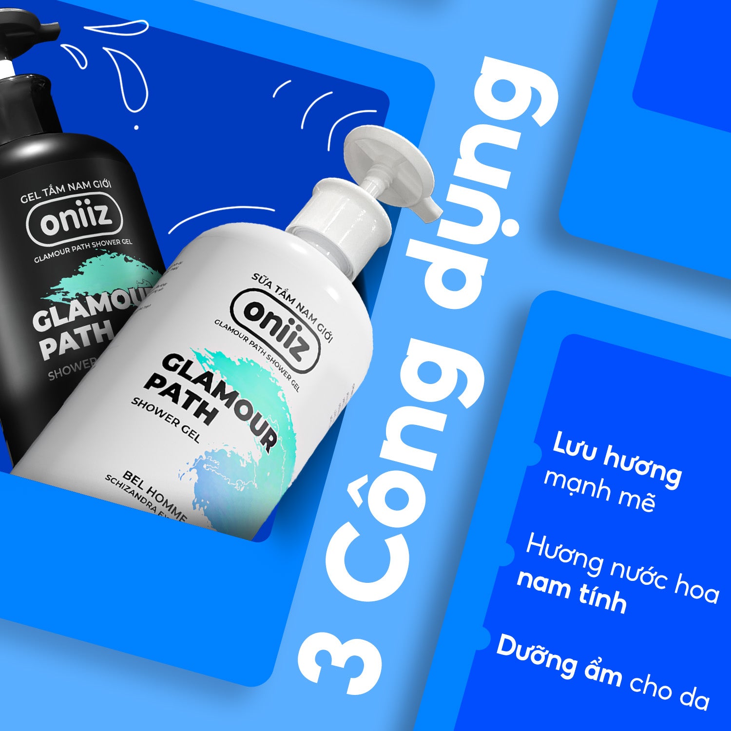 Oniiz Grooming Box - Masculine Combo | Shower Gel, High-Class Perfume, Free 100ml Men's Hygiene Foam