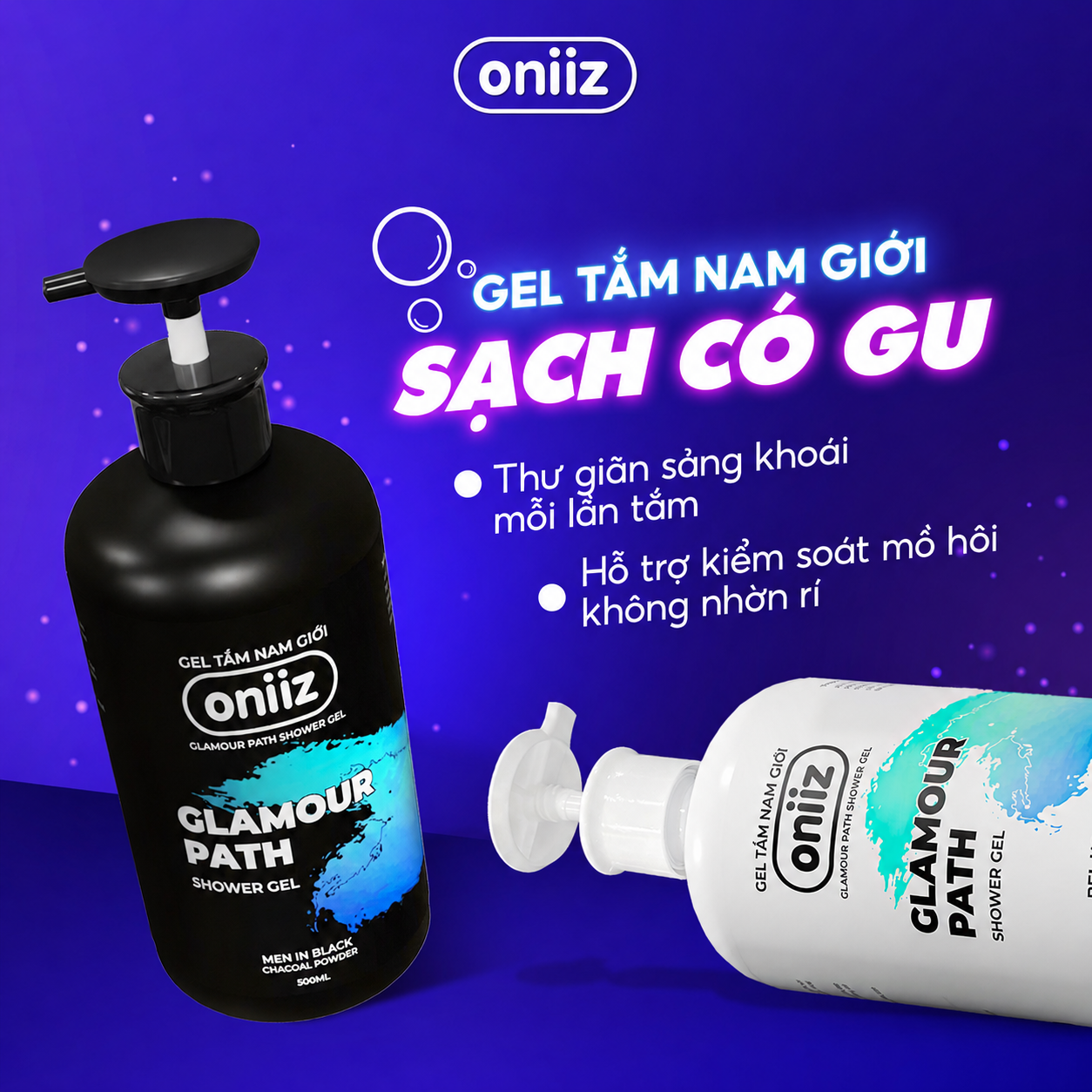 Combo Tinh Tế Plus - Bọt vệ sinh nam giới mới Oniiz Plus 145ml, Sữa tắm hương nước hoa, Dầu gội Zero G, Bọt rửa mặt Hyro
