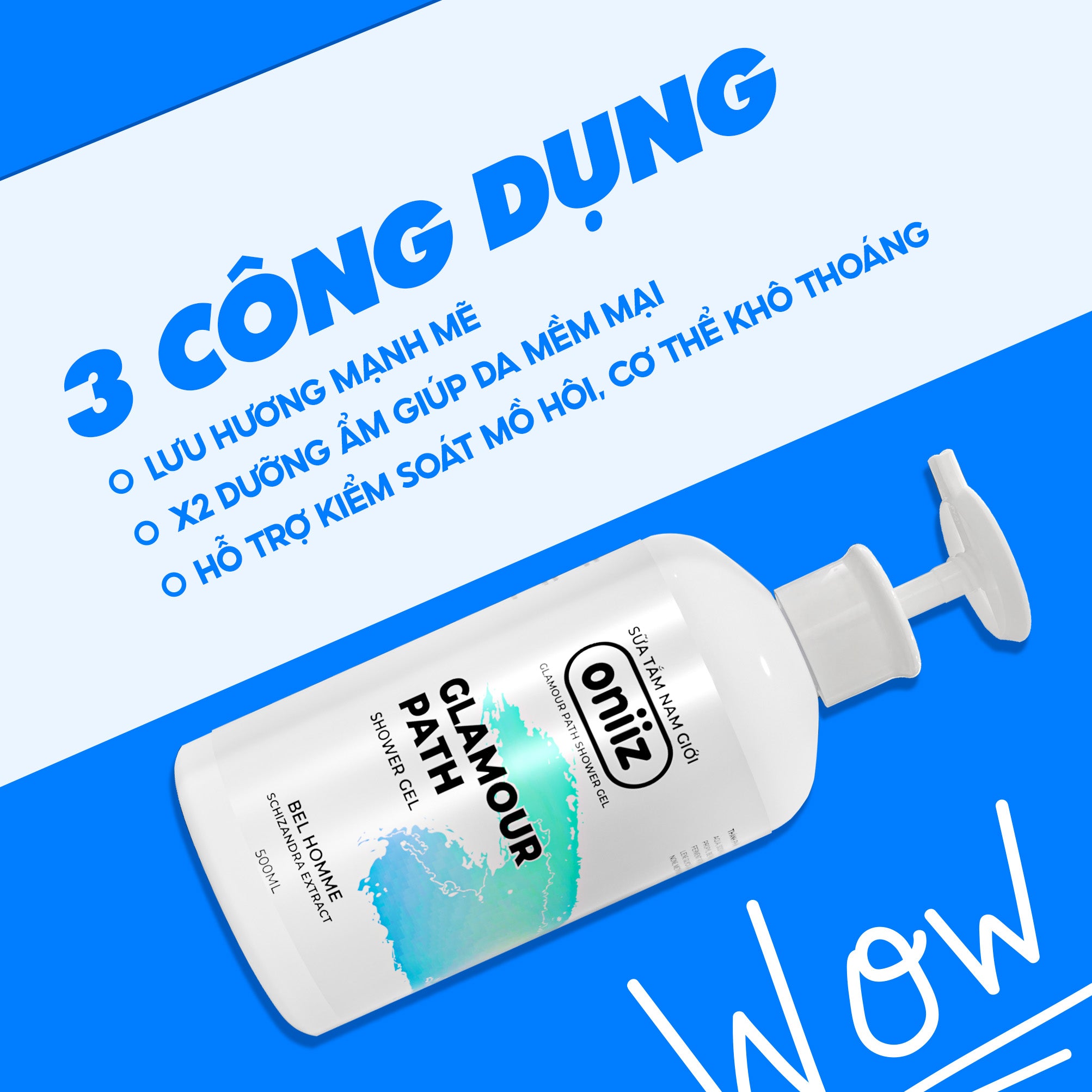 Oniiz Perfect Combo | Men's Hygiene Foam, Perfumed Shower Gel, Trial Perfume Gift
