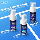 Combo Tinh Tế Oniiz - Bọt vệ sinh nam, Sữa tắm hương nước hoa, Dầu gội nam ZeroG, Bọt rửa mặt Hyro