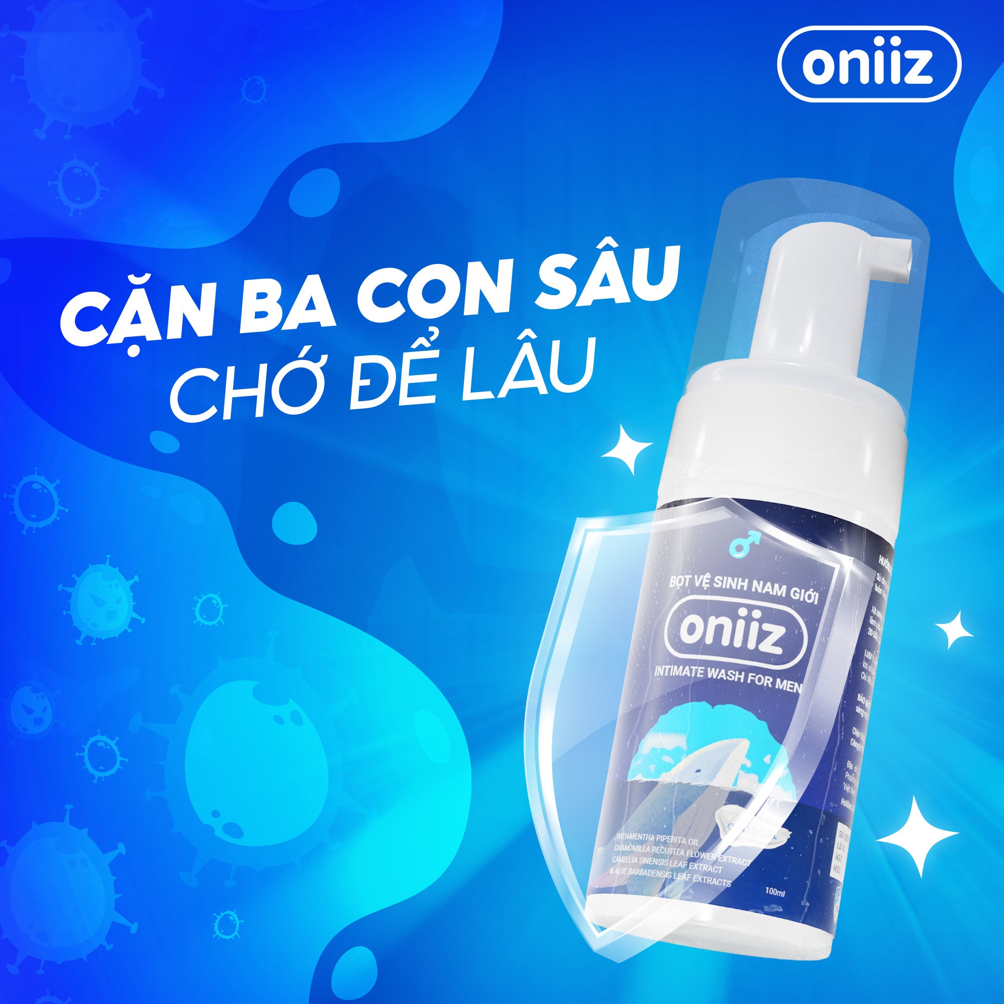 Oniiz Men's Hygiene Foam Classic Scent Classcial 100ml