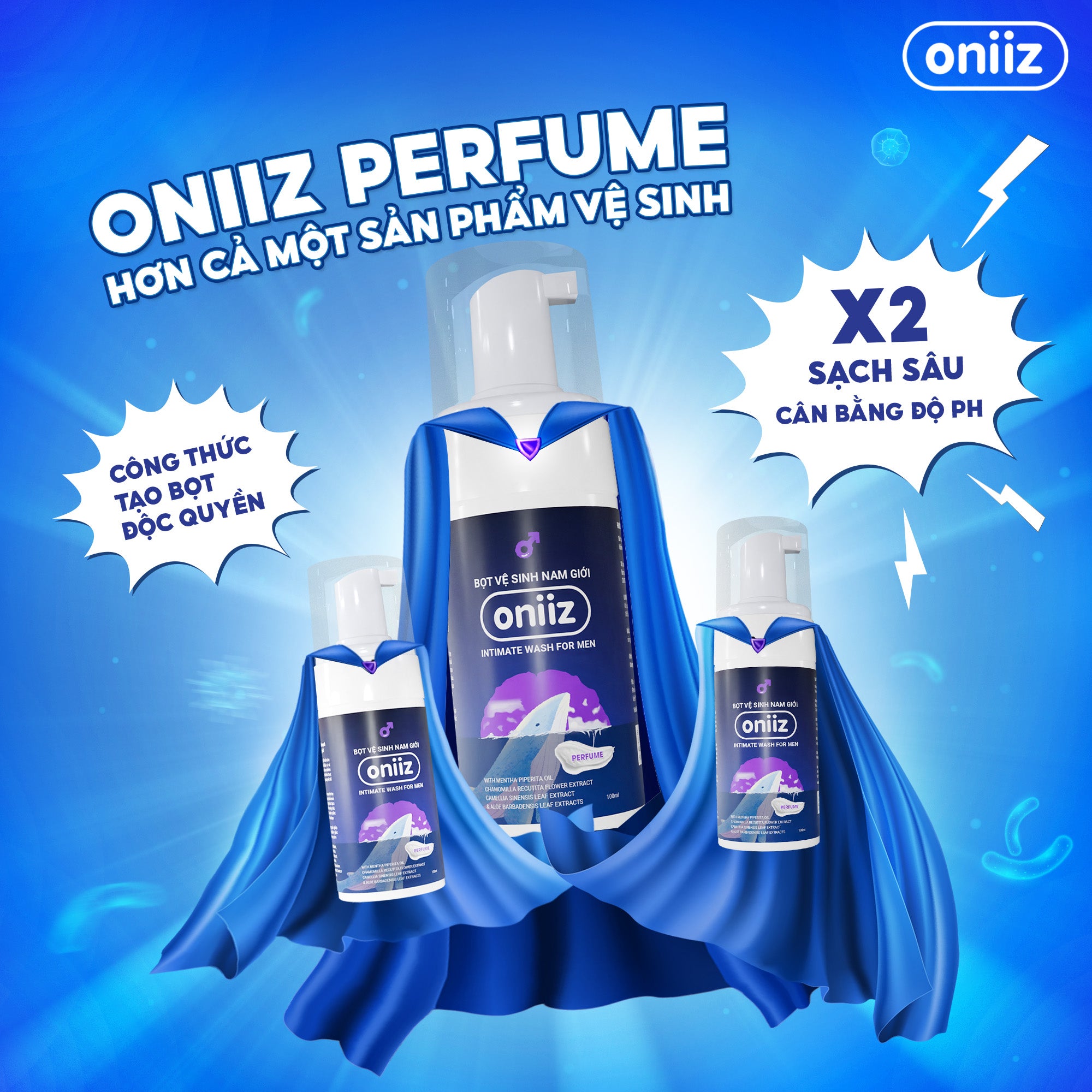 Oniiz Men's Hygiene Foam Perfume 100ml