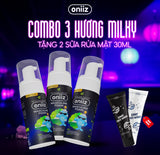 Bọt vệ sinh nam giới Oniiz Plus hương Milky, dung dịch Masculine foam sạch sâu, mát lạnh, dưỡng ẩm