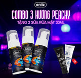 Bọt vệ sinh nam giới Oniiz Plus hương Peachy, dung dịch Masculine foam sạch sâu, mát lạnh, dưỡng ẩm