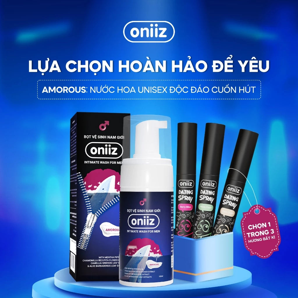 Love Sweet Oniiz Combo | Men's Hygiene Foam, Dating Spray