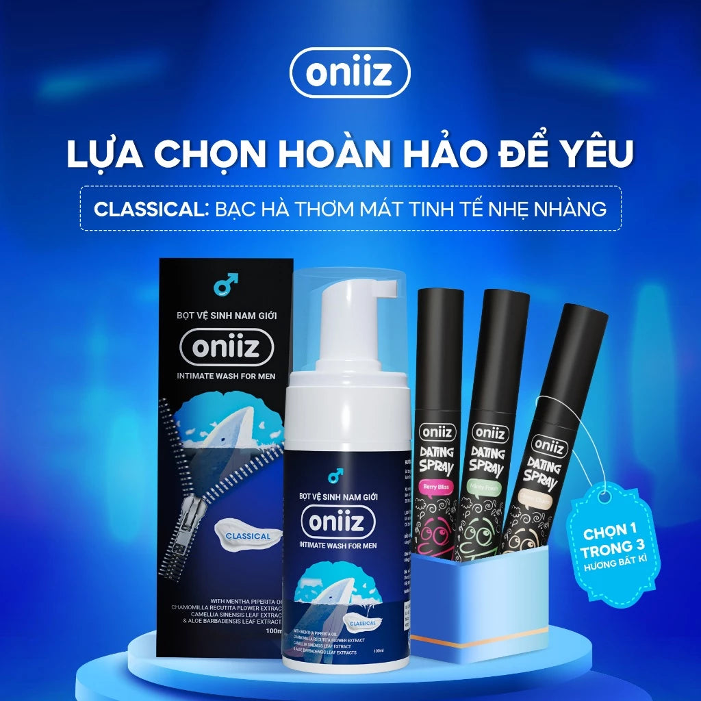Love Sweet Oniiz Combo | Men's Hygiene Foam, Dating Spray