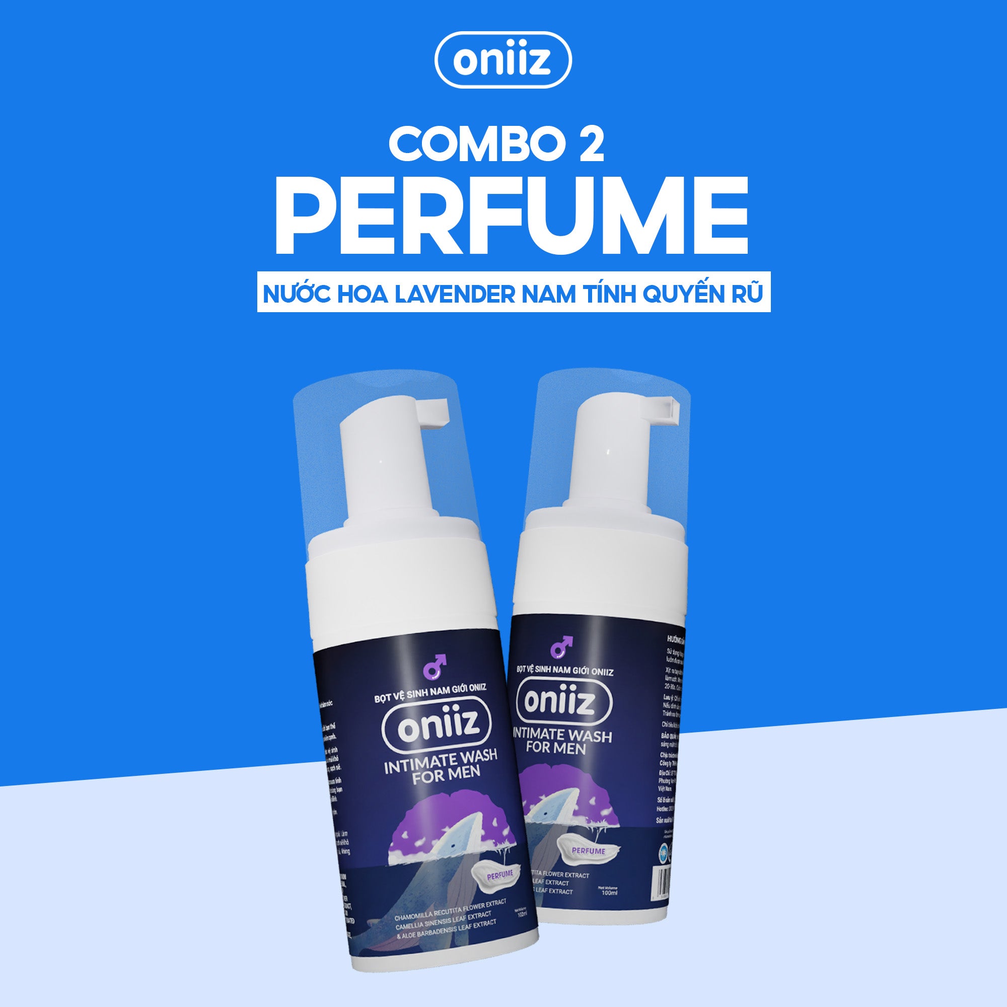 Bọt Vệ Sinh Nam Giới Oniiz Hương Nước Hoa Perfume 100ml