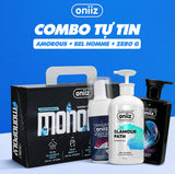 Combo Tự Tin Oniiz - Bọt vệ sinh nam giới Oniiz, Sữa tắm hương nước hoa, Dầu gội sạch gàu, vào nếp, hương thơm nam tính mới ZeroG
