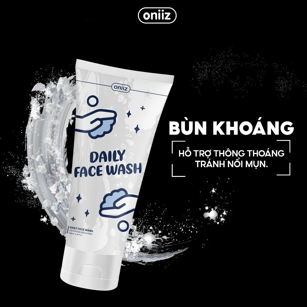 Daily Face Wash Oak Charcoal, Mineral Mud Oniiz 100ml