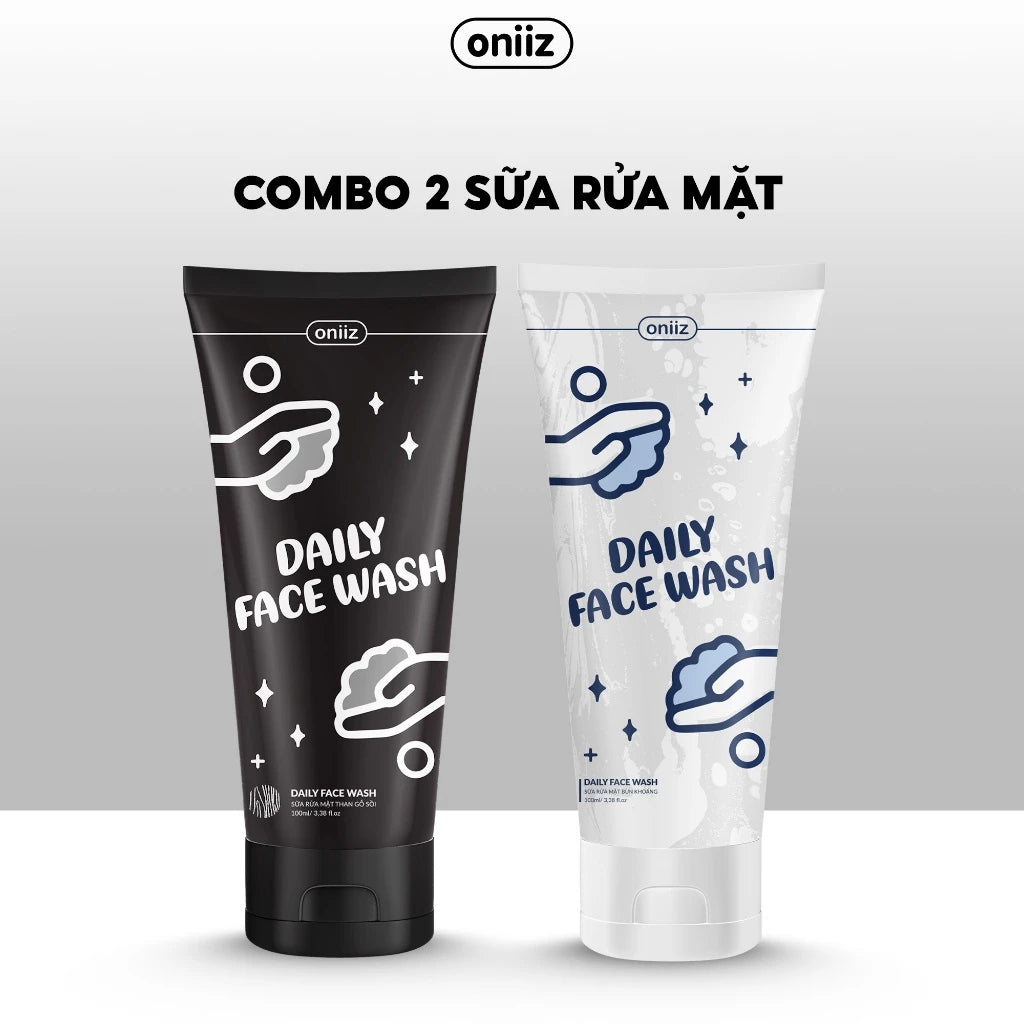 Daily Face Wash Oak Charcoal, Mineral Mud Oniiz 100ml