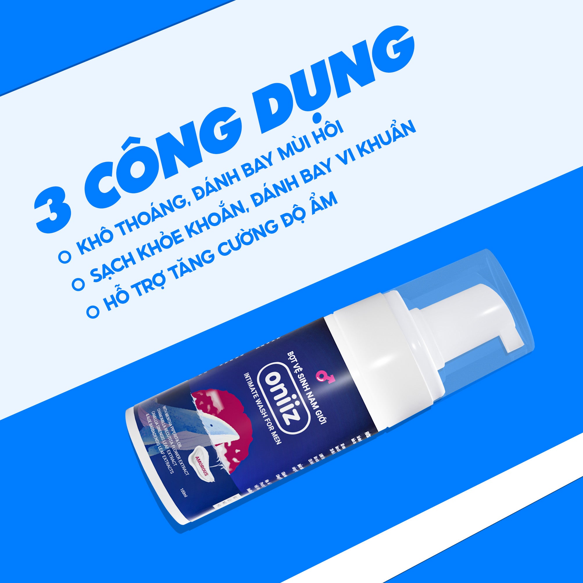 Oniiz Skincare Box | Combo of 3 Men's Cleansing Foams, Men's Cleansing Solution Creates Fine Foam 100ml