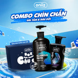 Combo Chín Chắn Oniiz - Sữa tắm hương nước hoa hiện đại, Dầu gội nam tính mới ZeroG, Tặng Box đựng cao cấp