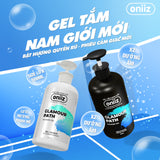 Combo Chín Chắn Oniiz - Sữa tắm hương nước hoa hiện đại, Dầu gội nam tính mới ZeroG, Tặng Box đựng cao cấp
