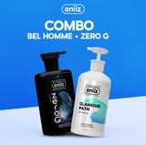 Combo Chín Chắn Oniiz - Sữa tắm hương nước hoa hiện đại, Dầu gội nam tính mới ZeroG, Tặng Box đựng cao cấp