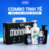 Combo Tinh Tế Oniiz - Bọt vệ sinh nam, Sữa tắm hương nước hoa, Dầu gội nam ZeroG, Bọt rửa mặt Hyro