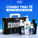 Combo Tinh Tế Oniiz - Bọt vệ sinh nam, Sữa tắm hương nước hoa, Dầu gội nam ZeroG, Bọt rửa mặt Hyro