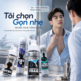 Oniiz Travel Kit, Set du lịch Nam 4 món Minisize Bọt Vệ Sinh, Rửa Mặt, Dầu Gội & Sữa Tắm. Combo chăm sóc cá nhân cho Nam Giới