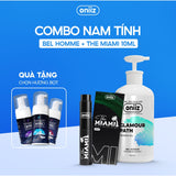 Combo Nam Tính | Sữa Tắm, Nước Hoa Cao Cấp, Tặng Bọt Vệ Sinh Nam 100ml