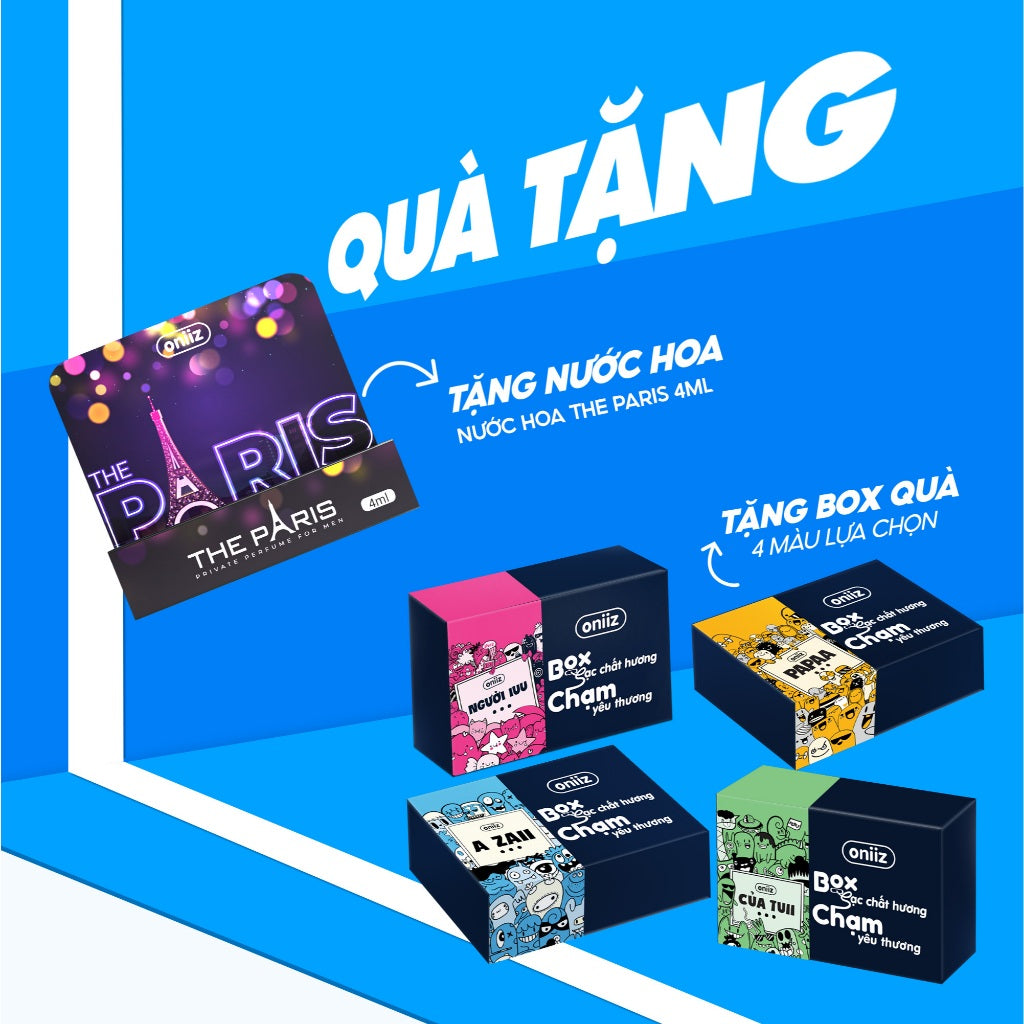 Box Sạc Chất Hương Oniiz - Sữa Tắm Hương Nước Hoa, Bọt Vệ Sinh Nam Giới, Quà Tặng nước hoa nam